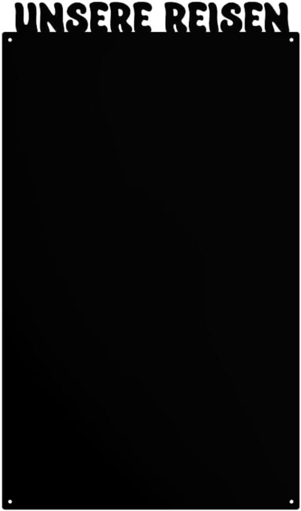 Anwicar Magnettafel Unsere Reisen Schwarz 80x55 cm Produktbild 
