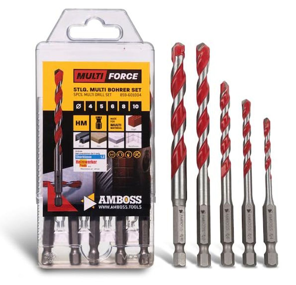 Amboss Mehrzweck Bohrer Satz 5-tlg. Ø 4.0-10.0 mm