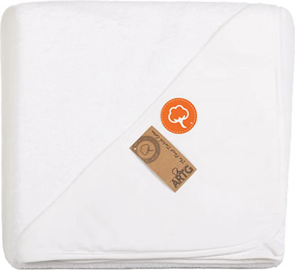 Asciugamano con Cappuccio A&R 732.50 PRINT-Me® Baby 100x100 cm Bianco