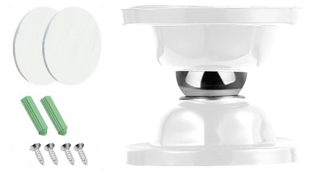 1 Set Magnetischer Türstopper, robust, aus Edelstahl, mit Silikonkleber, kein Bohren erforderlich, kollisionssicher, Wandmontage, Türfanghaken, T...