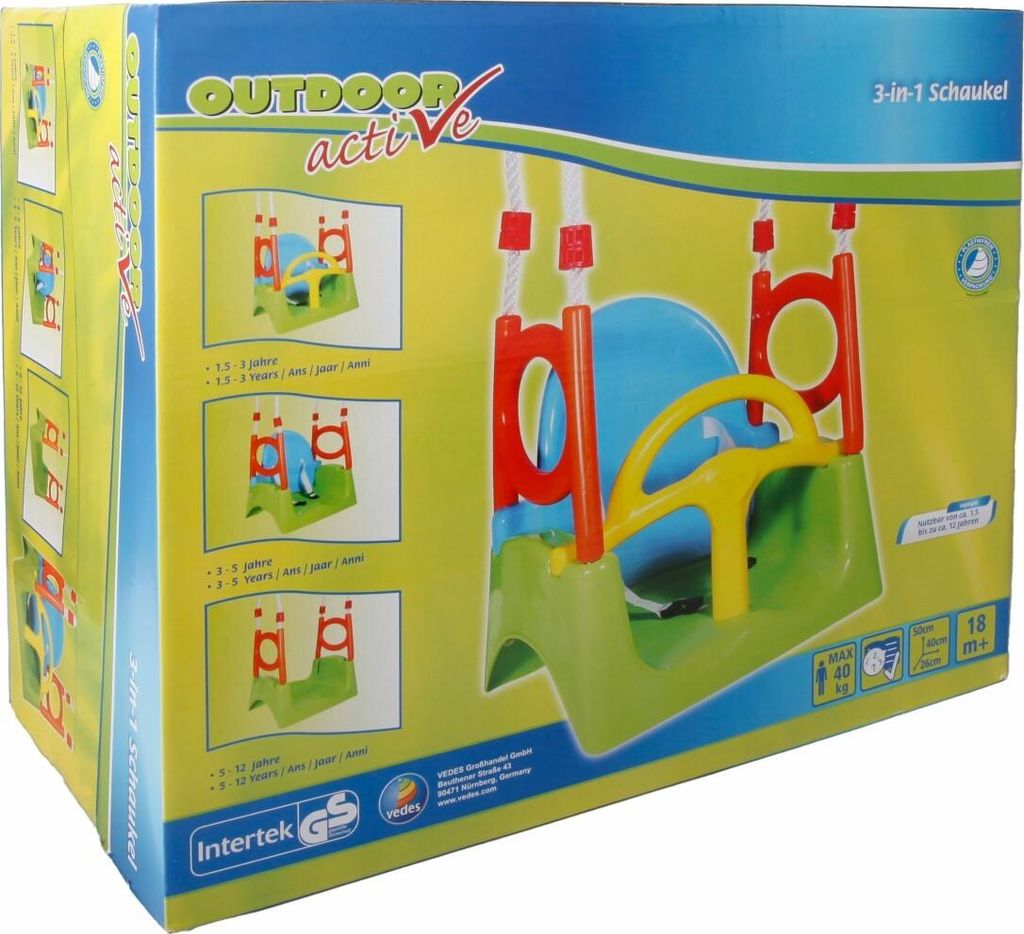 Outdoor Active Outdoor active 3 in 1 Schaukel, Maximale Produktbild 