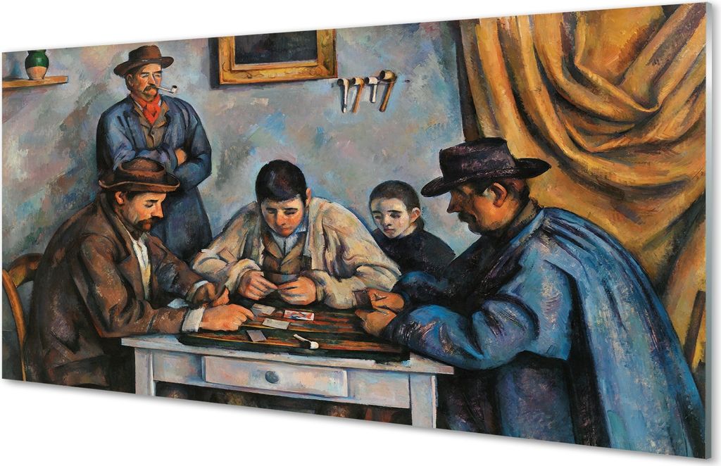Spritzschutz 100x50 Wandkunst Art Kartenspiel