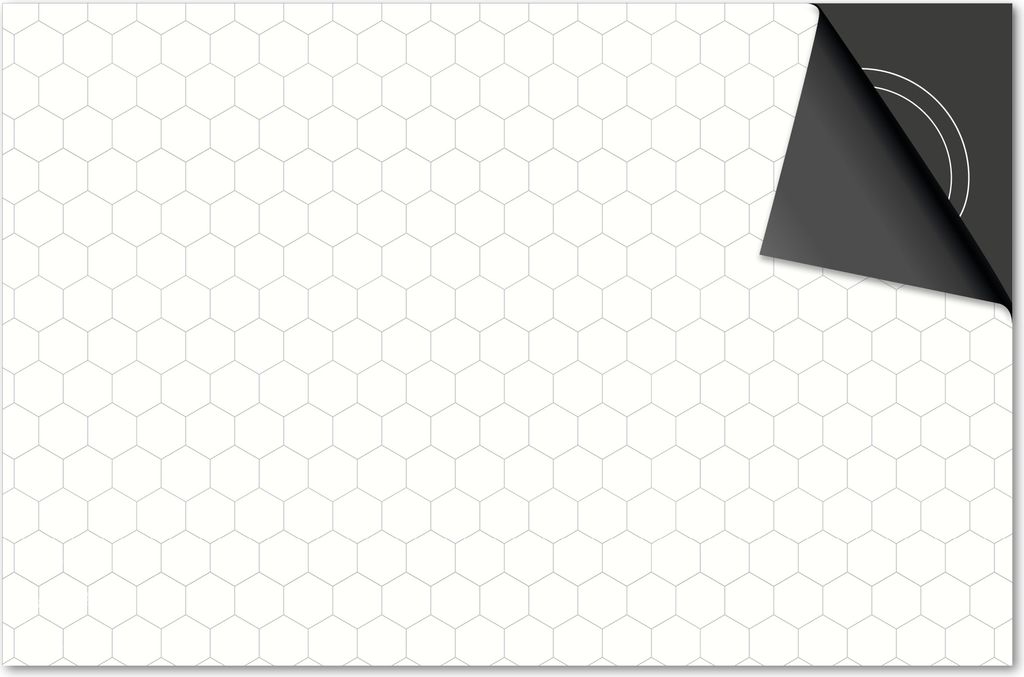 Induktionsschutz 60x60 - abdeckplatte Induktion matt- Dietrix Kochfeldschutz- DELUXE - Hexagon & Mosaik - Hexagon & Mosaik creme Graue Linien