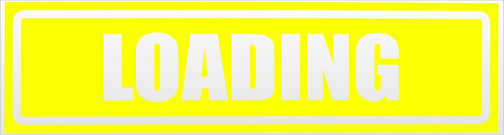 Kiwistar Loading invertiert Magnetschild Schild magnetisch - 45cm Neongelb - Magnetfolie für Auto PKW Kfz