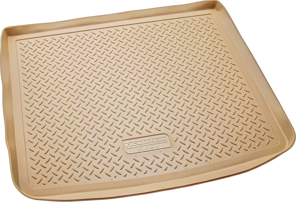 Rivestimento del bagagliaio in gomma per VW Touareg I, Tipo 7L | 2002-2010 | perfetta vestibilità | BEIGE