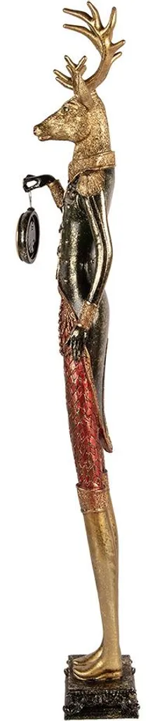 Clayre & Eef Figura Cervo Oro 87cm | Decorazione Statua per Interni - 5