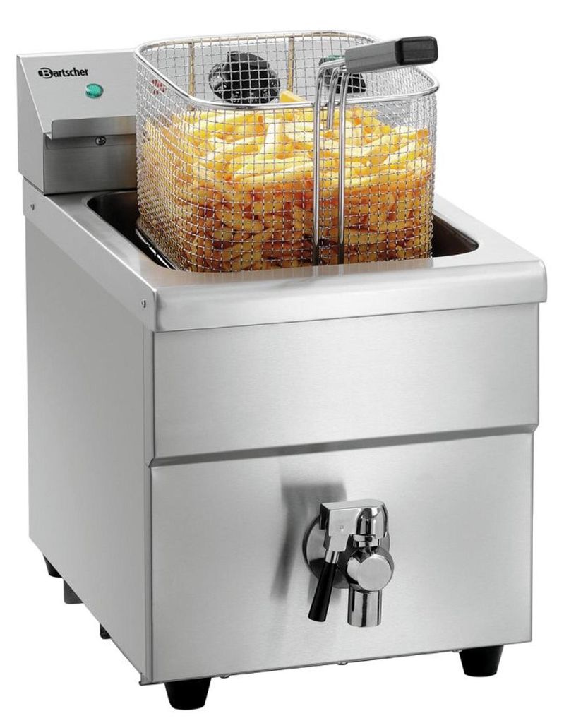 Friggitrice a induzione Bartscher 8L Plus con rubinetto di Immagine del prodotto 