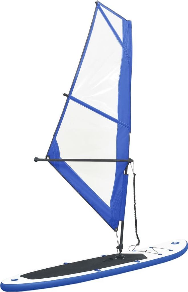 Möbel Aufblasbares SUP-Board mit Segel Set Blau und Weiß - Stand Up Paddle Boards 92210