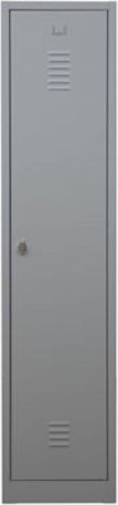 Garderobenspind Camel | 1-Fach| HxBxT 180x41x50 cm | Vorhängeschloss | Grau