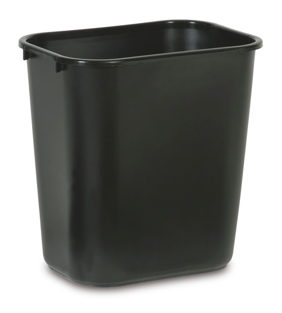 Rubbermaid Papierkorb, 26,6 Liter, rechteckig, PE, schwarz Obrázek produktu 