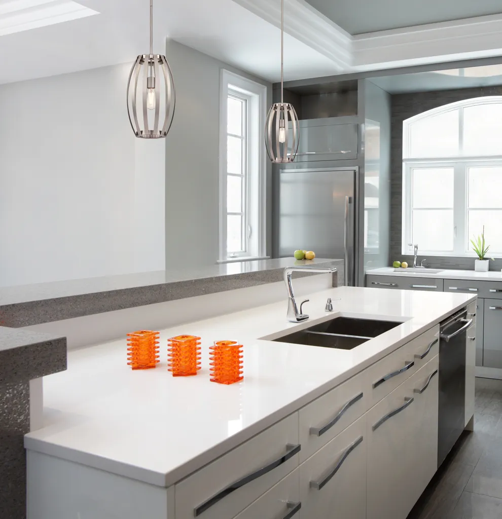 Pendente Farah Nichel Spazzolato 1x E27 - Qualità e Prezzo Imbattibili - 2