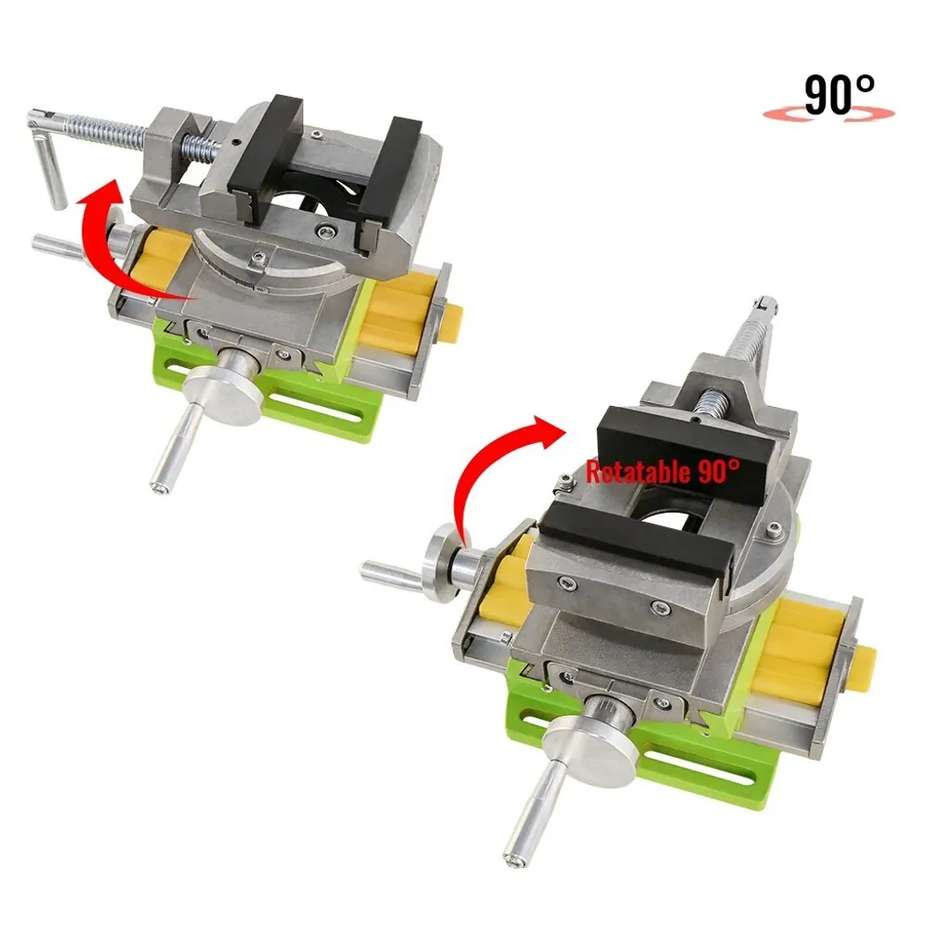 Étau d'établi pivotant pour serrage précis, outil polyvalent double mode