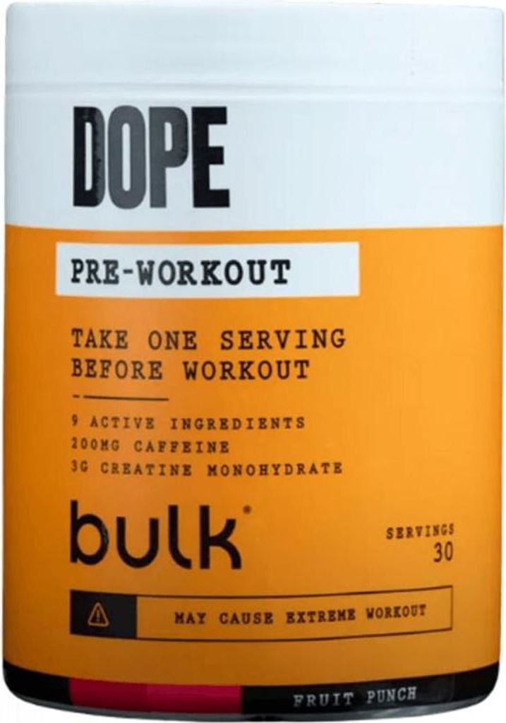 Bulk Dope Pre-Workout (30 serv) Fruit Punch - Pre-Workout - Pre-Workout Booster