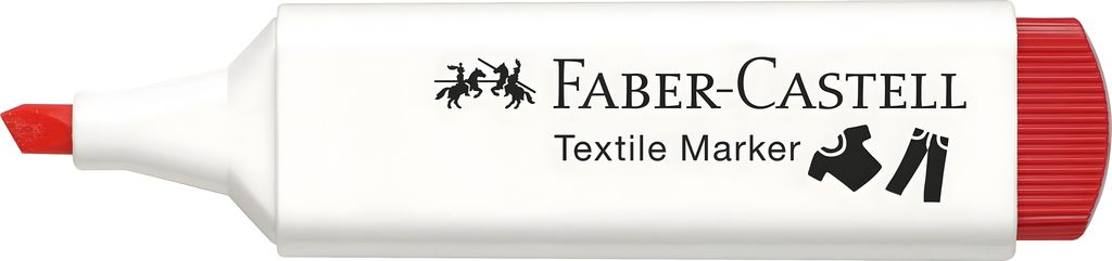 Faber Castell Textilmarker rot Produktbild 