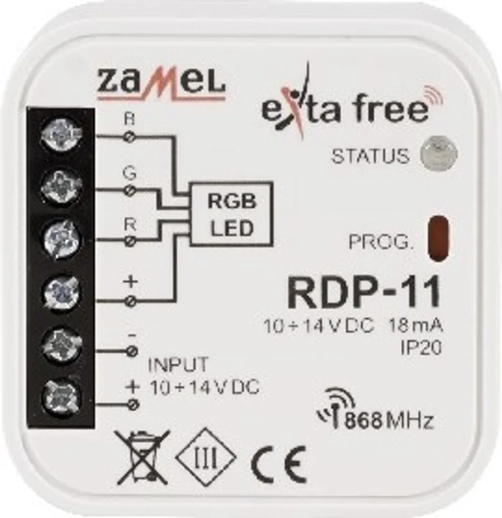 Contrôleur LED RGB RDP-11 exta free Zamel avec variation d'intensité