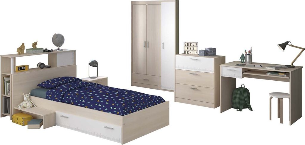 JUGENDZIMMER Parisot CHARLY 9 Kinderzimmer Set Komplett Möbel Modernes Design