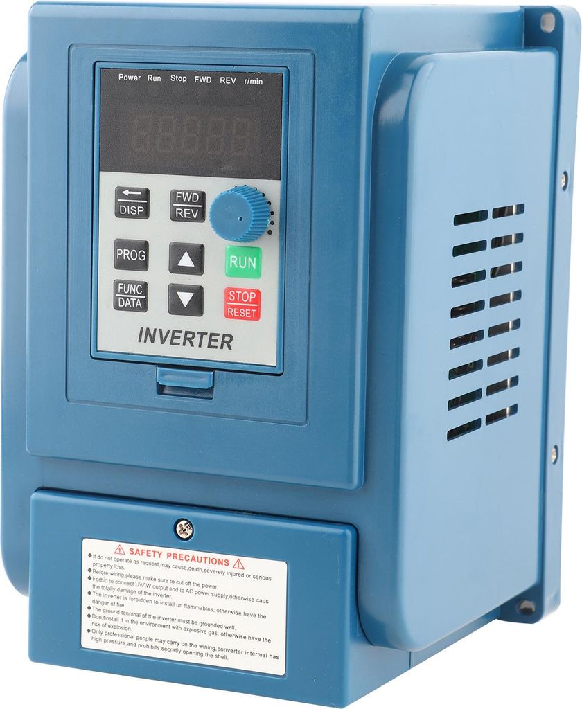 1 Stück 380 V AC 3 A Frequenzumrichter (VFD) Drehzahlregler für 3-Phasen-Wechselstrommotor 0,75 kW