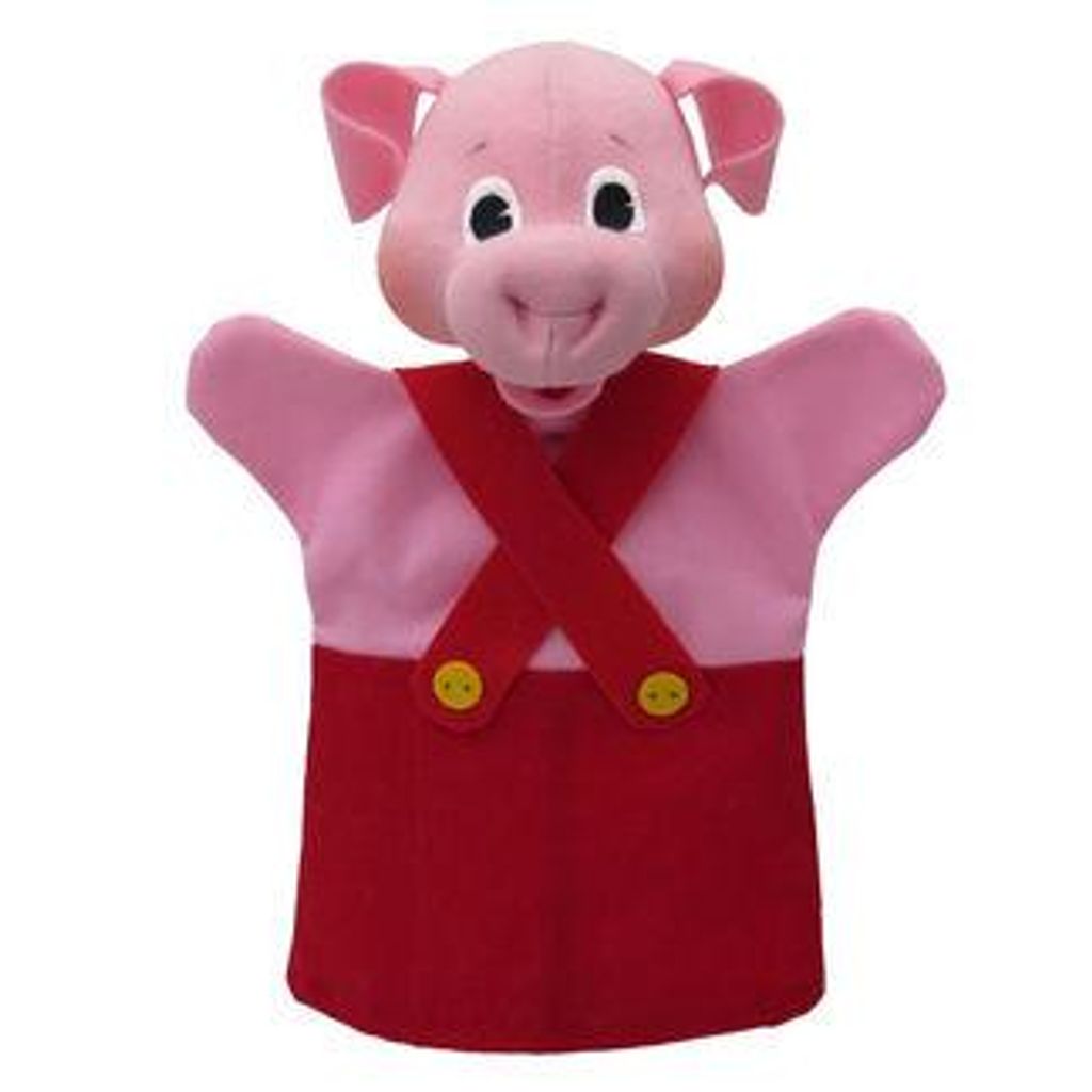Handpuppe Schwein 26 cm Rot, 22653B Produktbild 