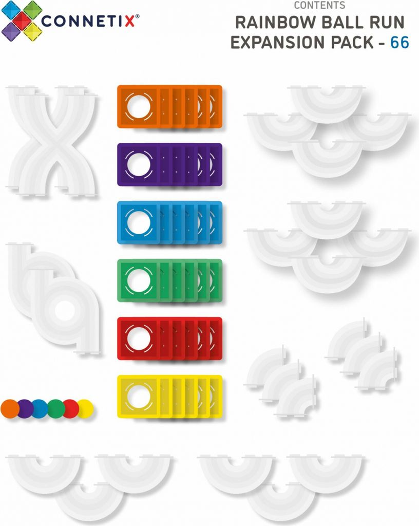 Magnetic Tiles Magnetická sada 66 kusov mramorový okruh - Obrázok produktu 4