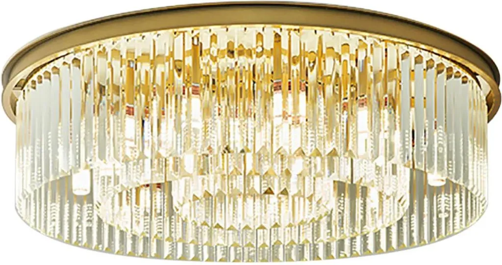 Lustre moderne en cristal 60 cm Suspension 8x E14 LED blanc chaud 220V