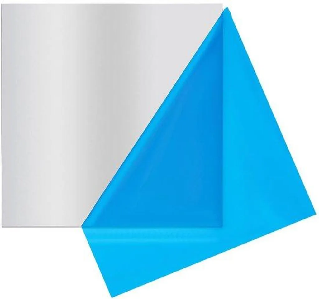 Planche aluminium 20x20 cm pour loisirs créatifs et emballage cadeau