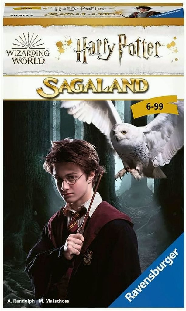 Ravensburger 20575 - Harry Potter Sagaland, Mitbringspiel für 2-4 Spieler, ab 6 Jahren, kompaktes Format, Reisespiel, Kreaturen