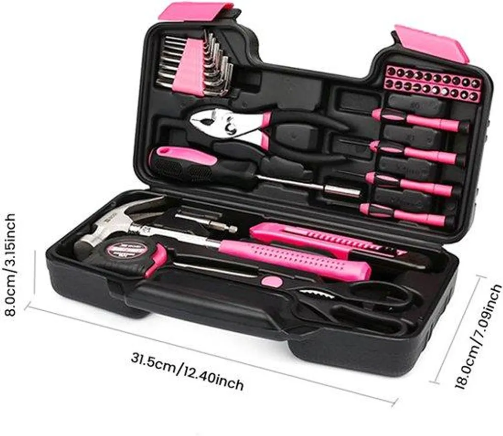 Coffret d'outils à main Rosa 39 pièces avec mètre ruban de précision