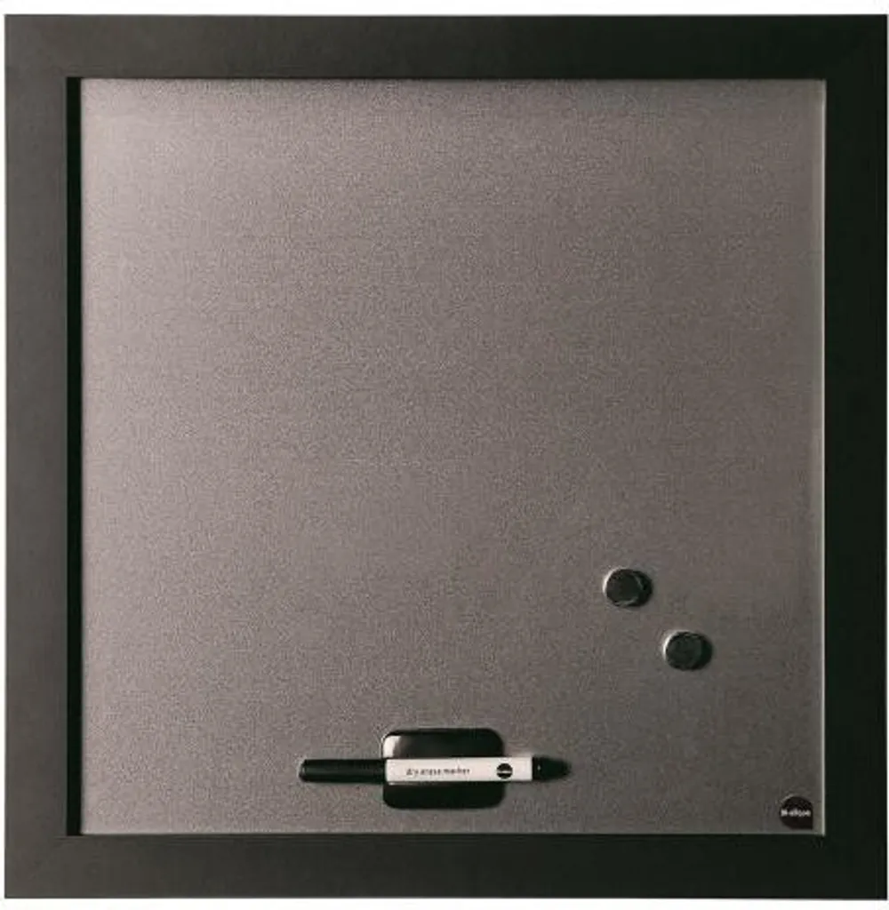 Tableau Blanc Magnétique Carré 45x45 cm en Acier pour Bureau et Maison