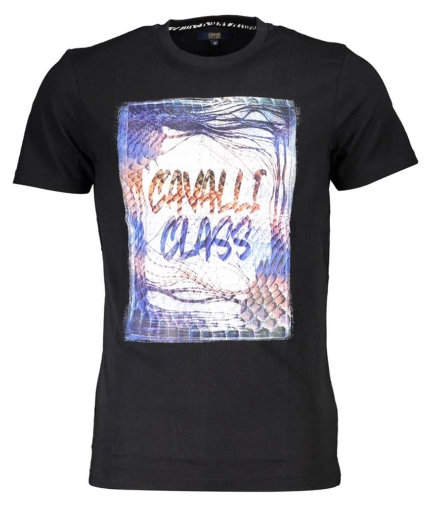 Cavalli Class Herren KURZARM-T-SHIRT Schwarz QXT61OJD060_54E0C4F_NERO05051 : Größe - XL Größe: XL