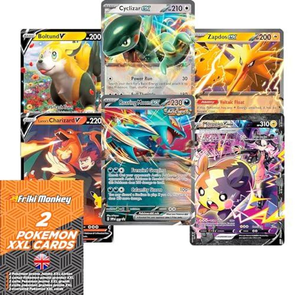 Carte Pokémon Jumbo 2 carte casuali, carte Pokémon Jumbo Immagine del prodotto 