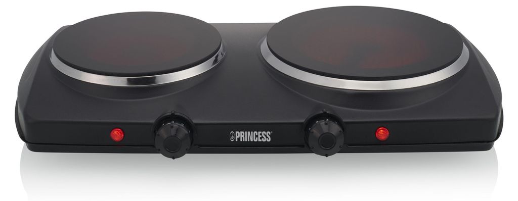 Princess 303021 Doppelte Cerankochplatte, Schwarz, Produktbild 