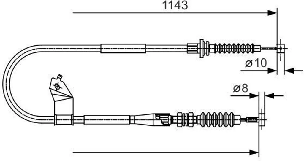 Réparer un frein à main de MX-5 NB avec le câble Bosch 1 987 482 055