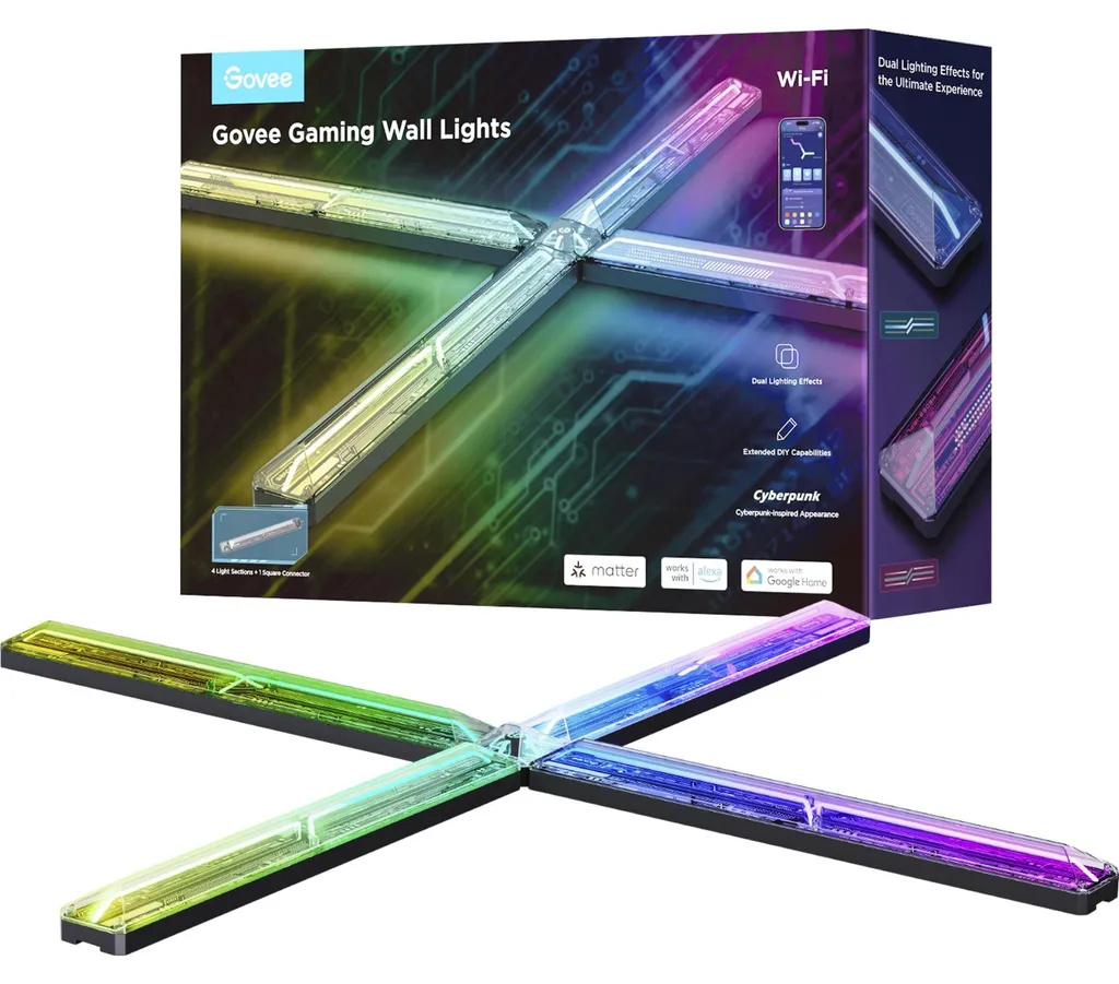 Govee RGBIC Wall Light (4+1) - Lumière Intelligente Multi-Couleurs