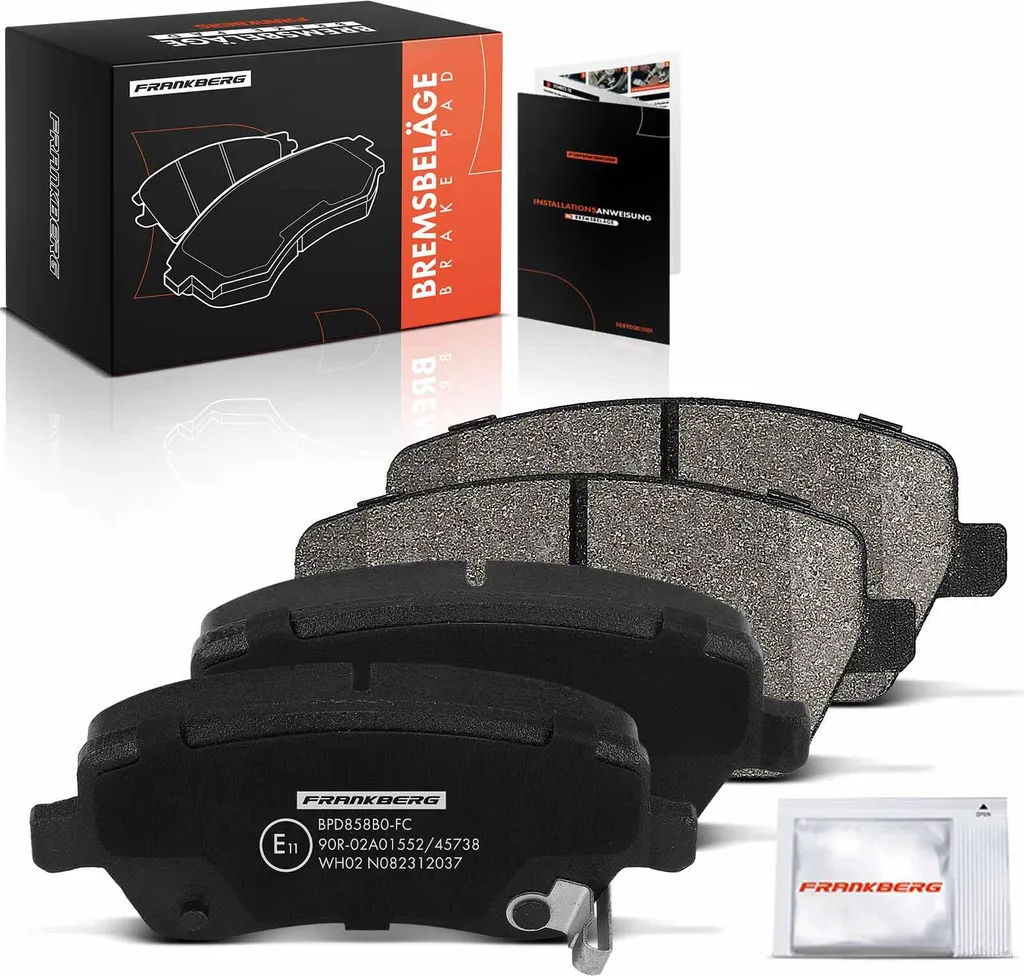 Frankberg 4x Plaquettes de Frein Avant pour Nissan Micra IV V et Note