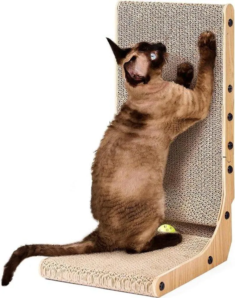 Meuble caisse pour chat résistant - Cachette idéale et jouets anti-ennui