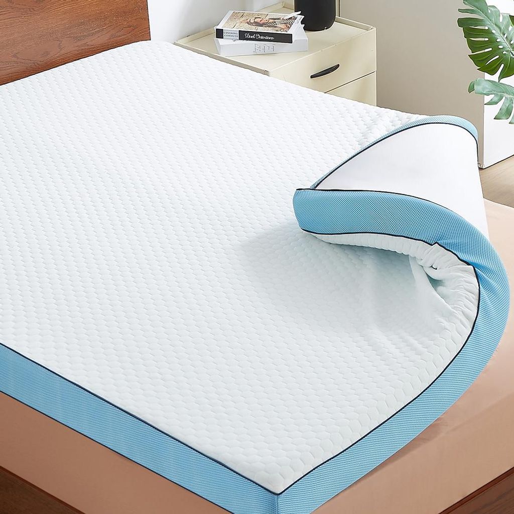 CASABEL Topper de espuma viscoelástica 7cm, 140x190cm, con Imagen del producto 