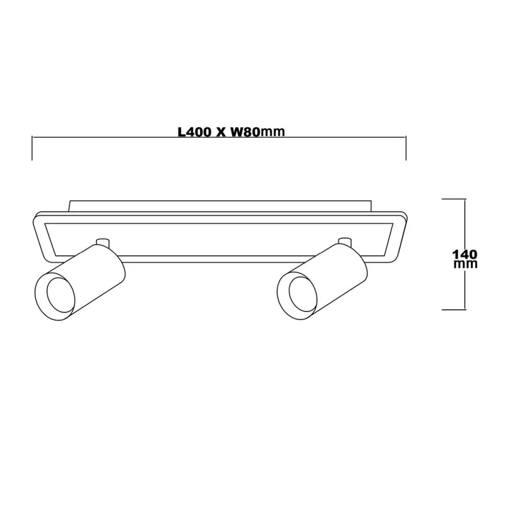 Plafonnier design avec spots orientables PARMA blanc 40 cm LED variable - 8