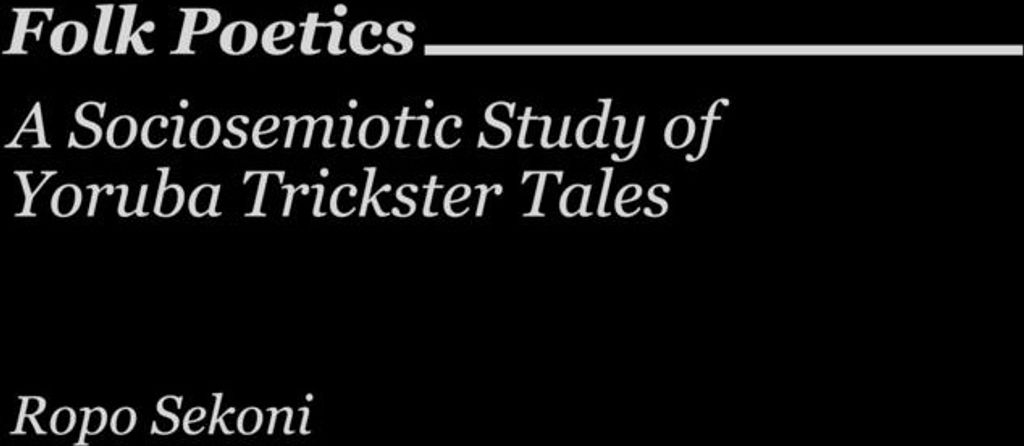Folk Poetics