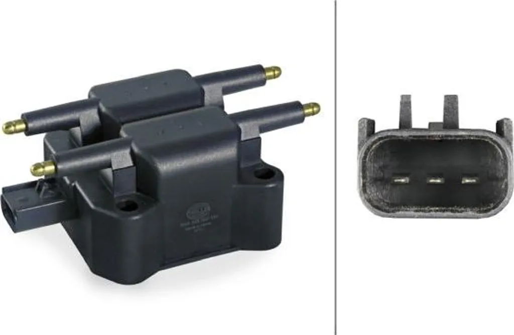 Bobine d'allumage HELLA 12137510738 robuste pour moteur essence de Mini