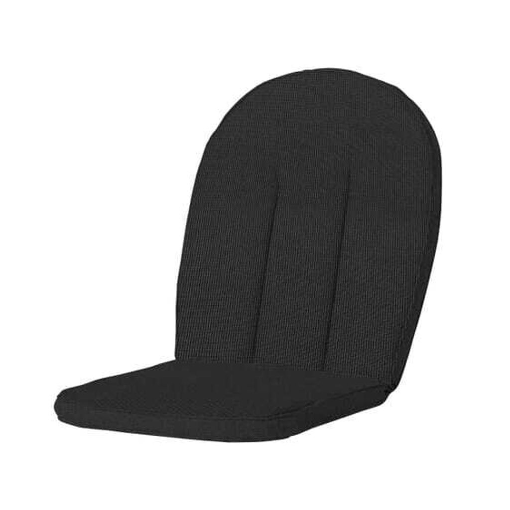 Madison Tuinstoelkussen Kettler Comfort/Prince 52x105 cm Rib Schwarz, Wasserabweisend, Für Metallstühle