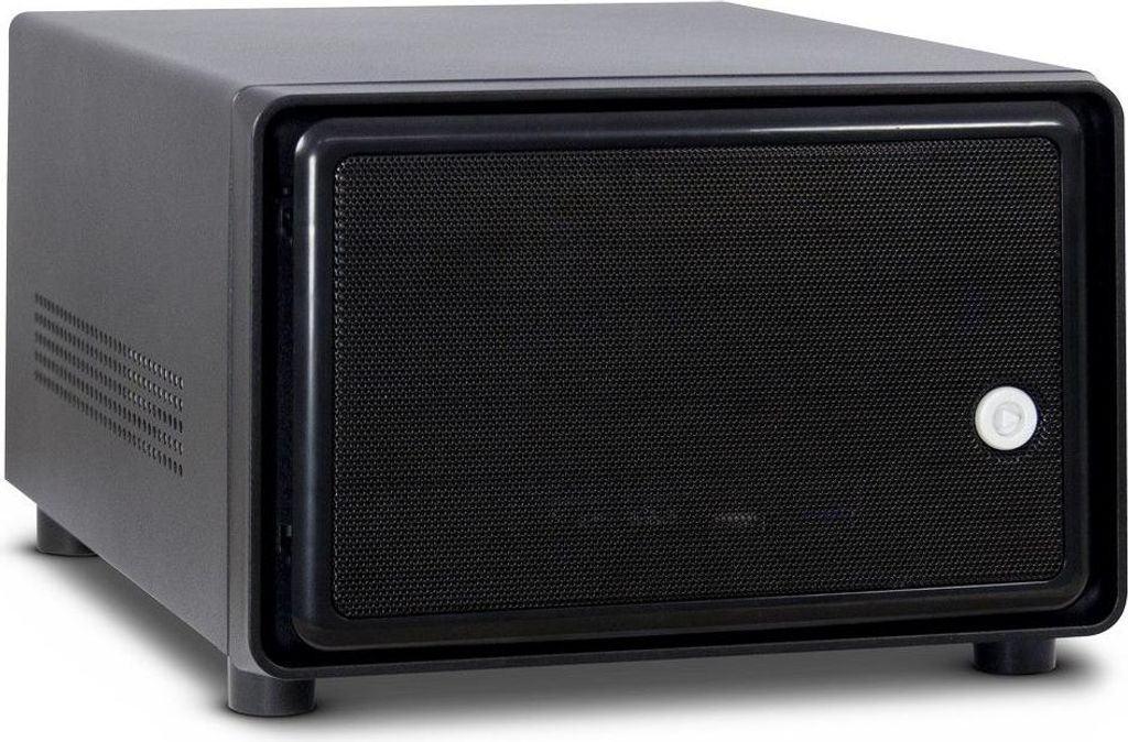 Inter-Tech SC-2100, Small Form Factor (SFF), PC, Schwarz, Mini-ITX, Stahl, Aktivität, Alarm, HDD, Netzwerk, Leistung