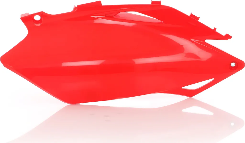 Plaque de protection rouge latérale pour moto enduro Honda Acerbis