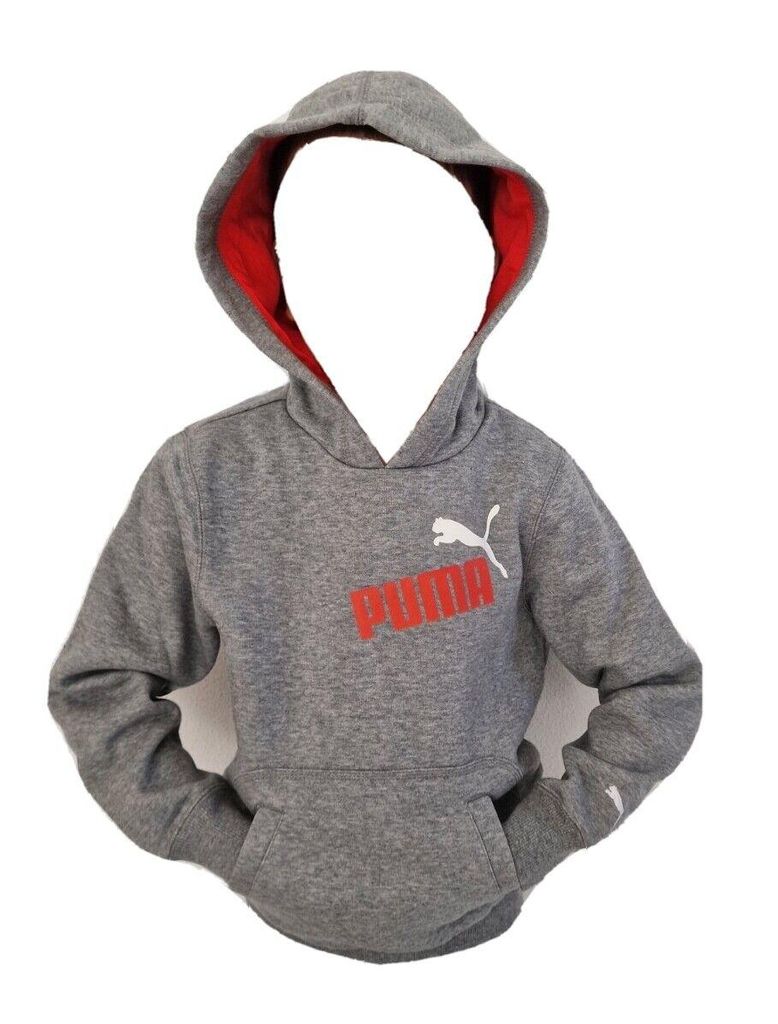 PUMA Uni Kinder Sweatshirt TD Graphic Hooded, , 819475-04 , Grau , Gr:140 ,Neu
