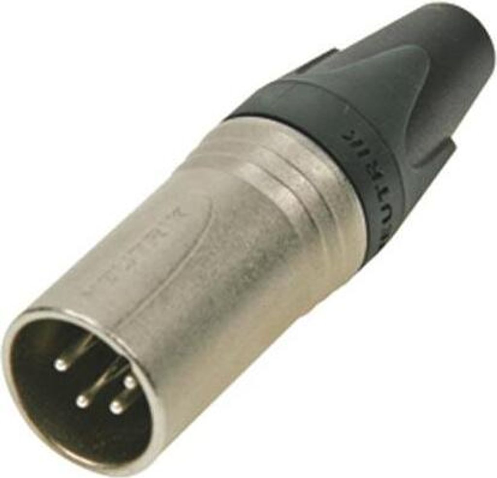 Neutrik - xlr-Kabelstecker, 4-polig, versilberte Kontakte, vernickeltes Gehäuse