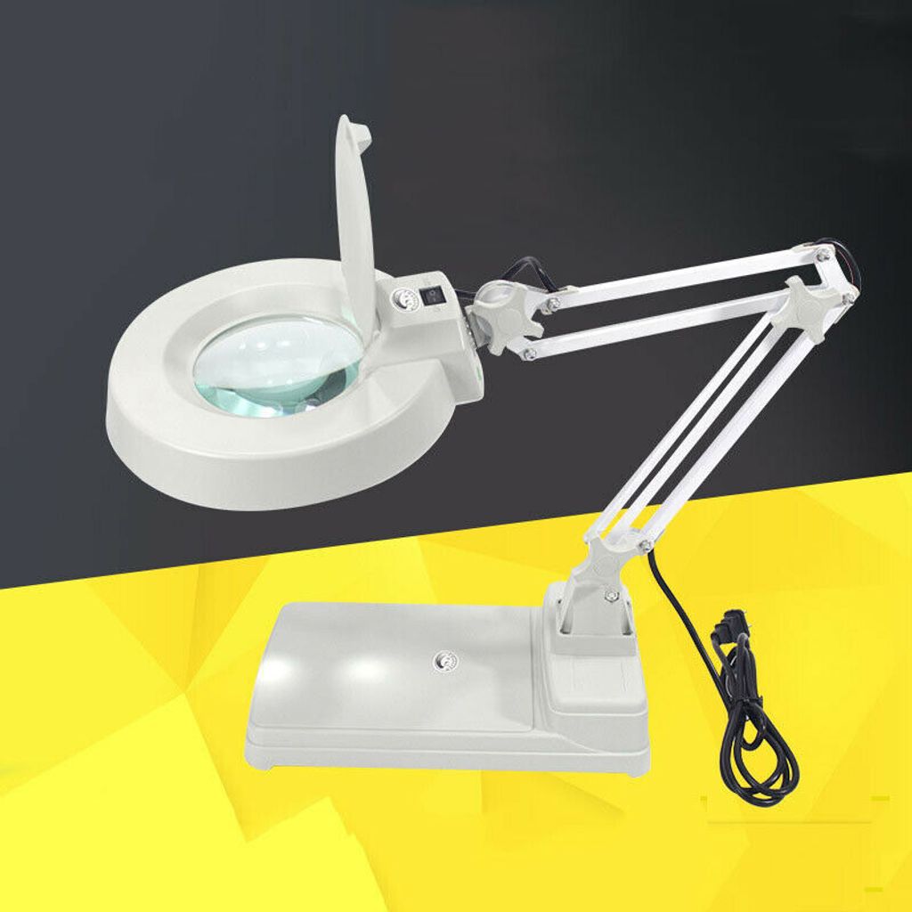 LED lupa, 20x lupa se světlem Čtecí lupa Otočné rameno Obrázek produktu 3