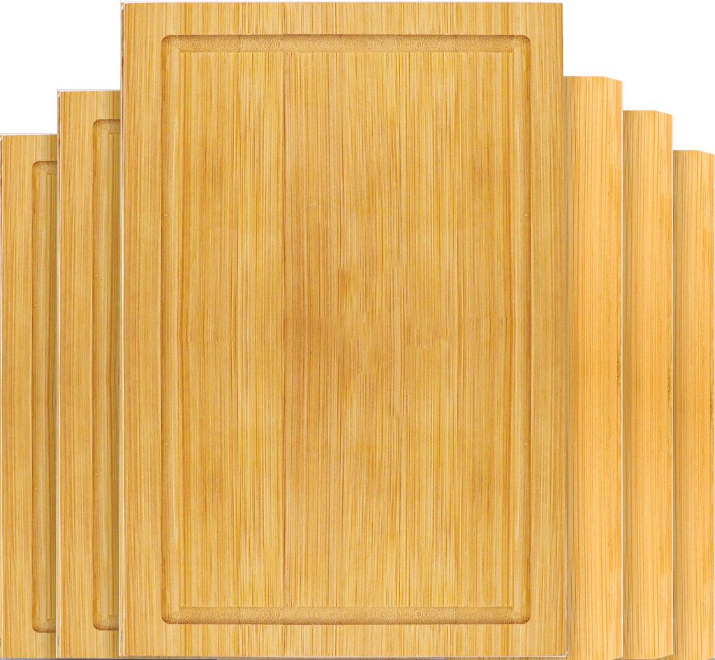6er Set: Frühstücksbrettchen Holz 22x15 Brotzeitbretter Produktbild 