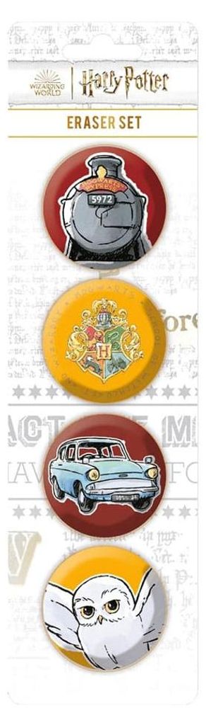 Harry Potter Radierer 4er-Pack