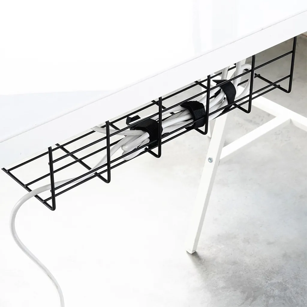 Cable Management Kit Metallo Nero per Setup Gaming e PC Office - 5