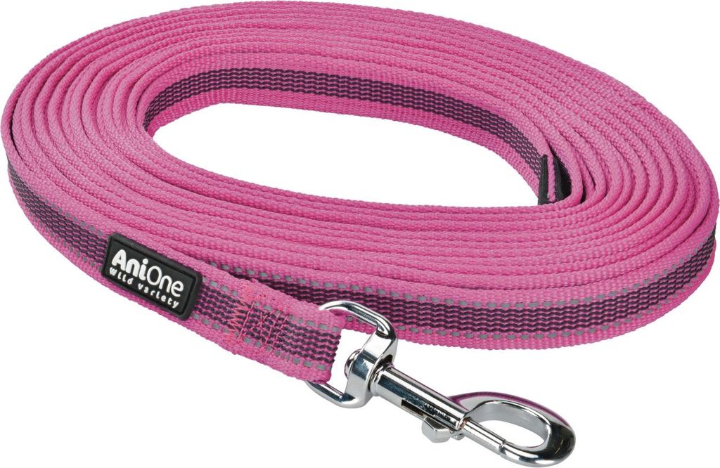 AniOne Laisse de traîne « Perfect Grip » 5 m rose Image du produit 