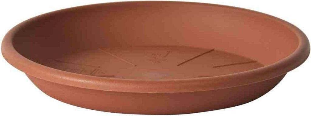 euro3plast 147-901 MEDEA Untersetzer Ø 28 cm, Höhe 4,2 cm, passend für Ø 30 cm Kübel, Kunststoff, terracotta